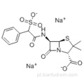 Sól kwasu 4-Thia-1-azabicyklo [3.2.0] heptano-2-karboksylowego, 3,3-dimetylo-7-okso-6 - [(2-fenylo-2-sulfoacetylo) amino] - sól sodowa (1: 2 ), (57192066,2S, 5R, 6R) - CAS 28002-18-8